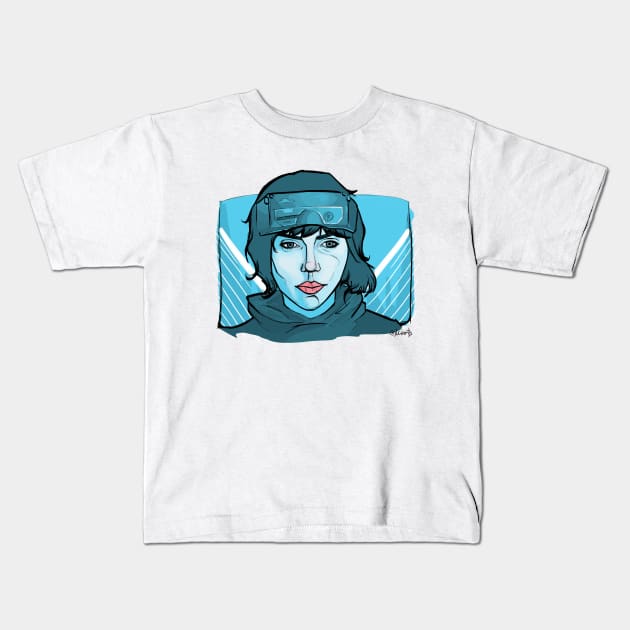 Major Johansson Kids T-Shirt by @akaluciarts